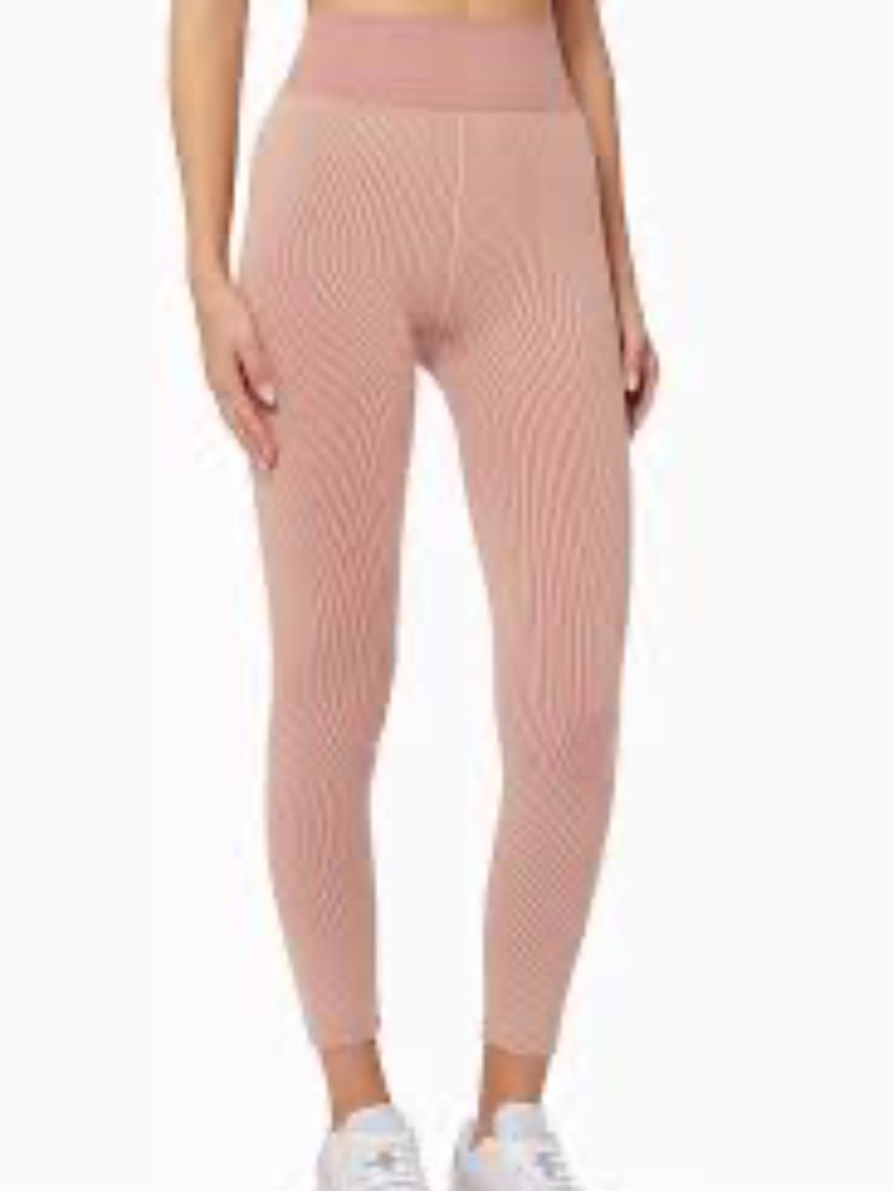THE UPSIDE Midi Leggings in Circular Knit in blush pink - size Medium